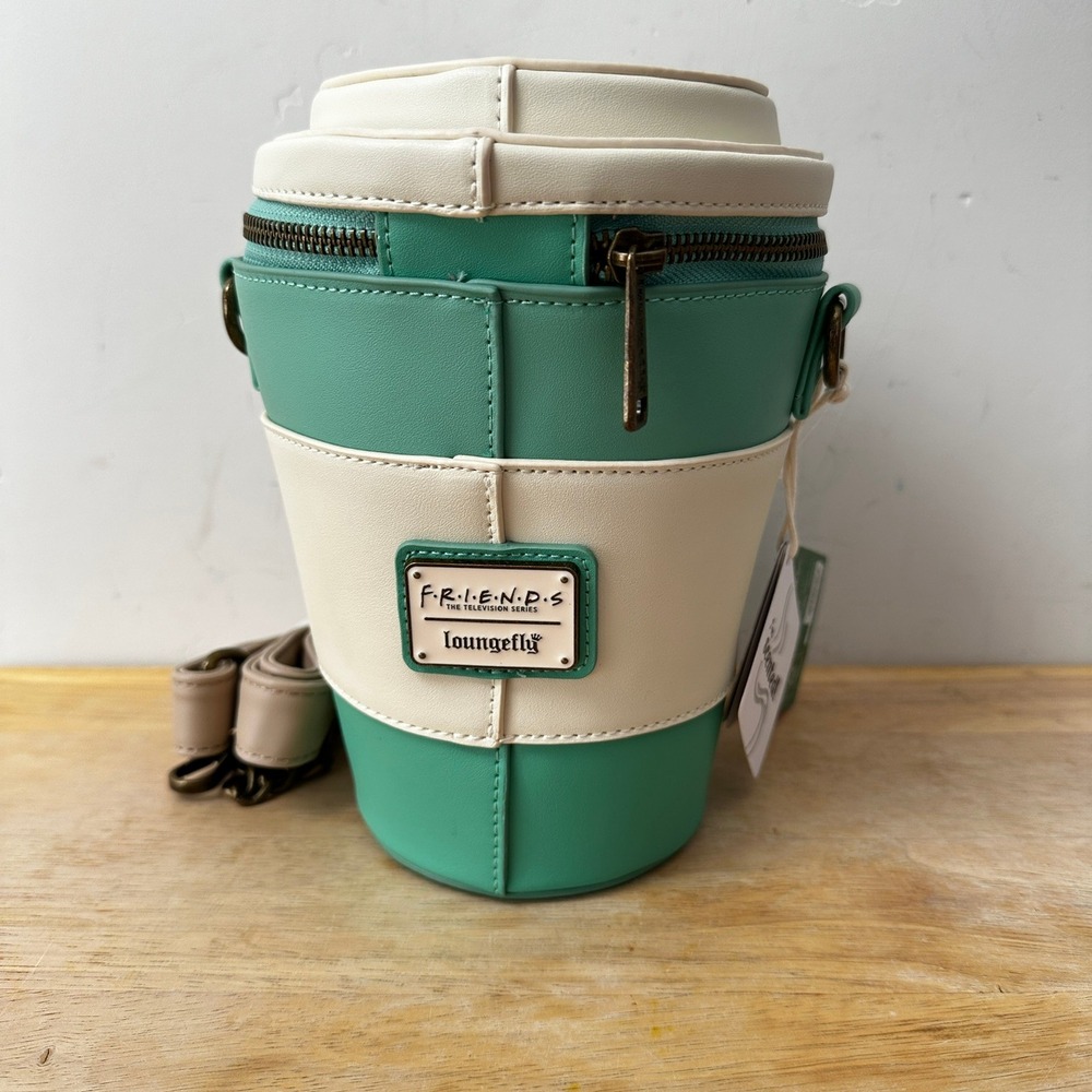 Loungefly Friends Central Perk To Go Coffee Cup Crossbody Purse Bag WB NWT Gift - Picture 2 of 11